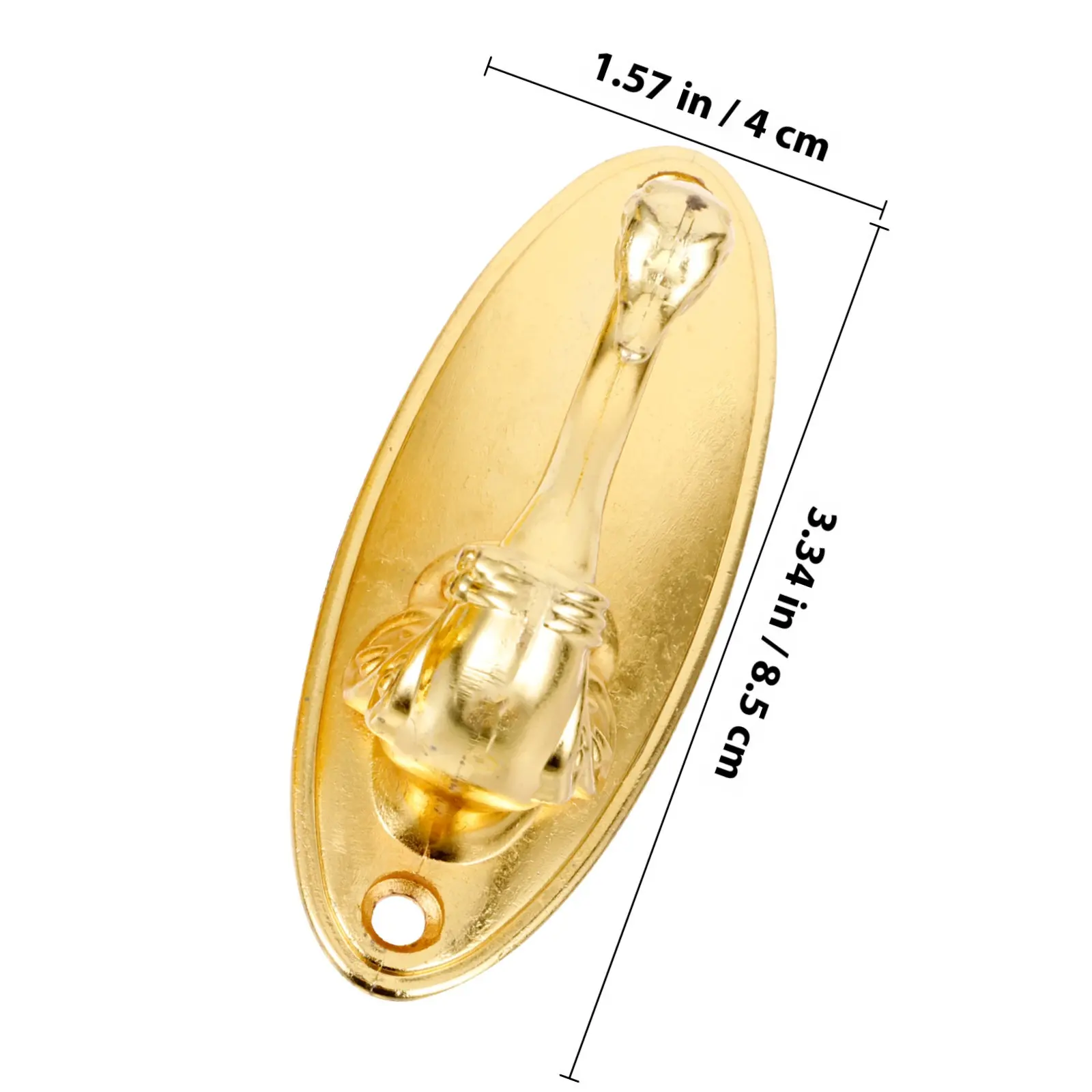 Golden Zinc Alloy Swan Curtain Tiebacks, 8.5x4 cm Decorative Drapery Holdbacks for Living Room & Bedroom