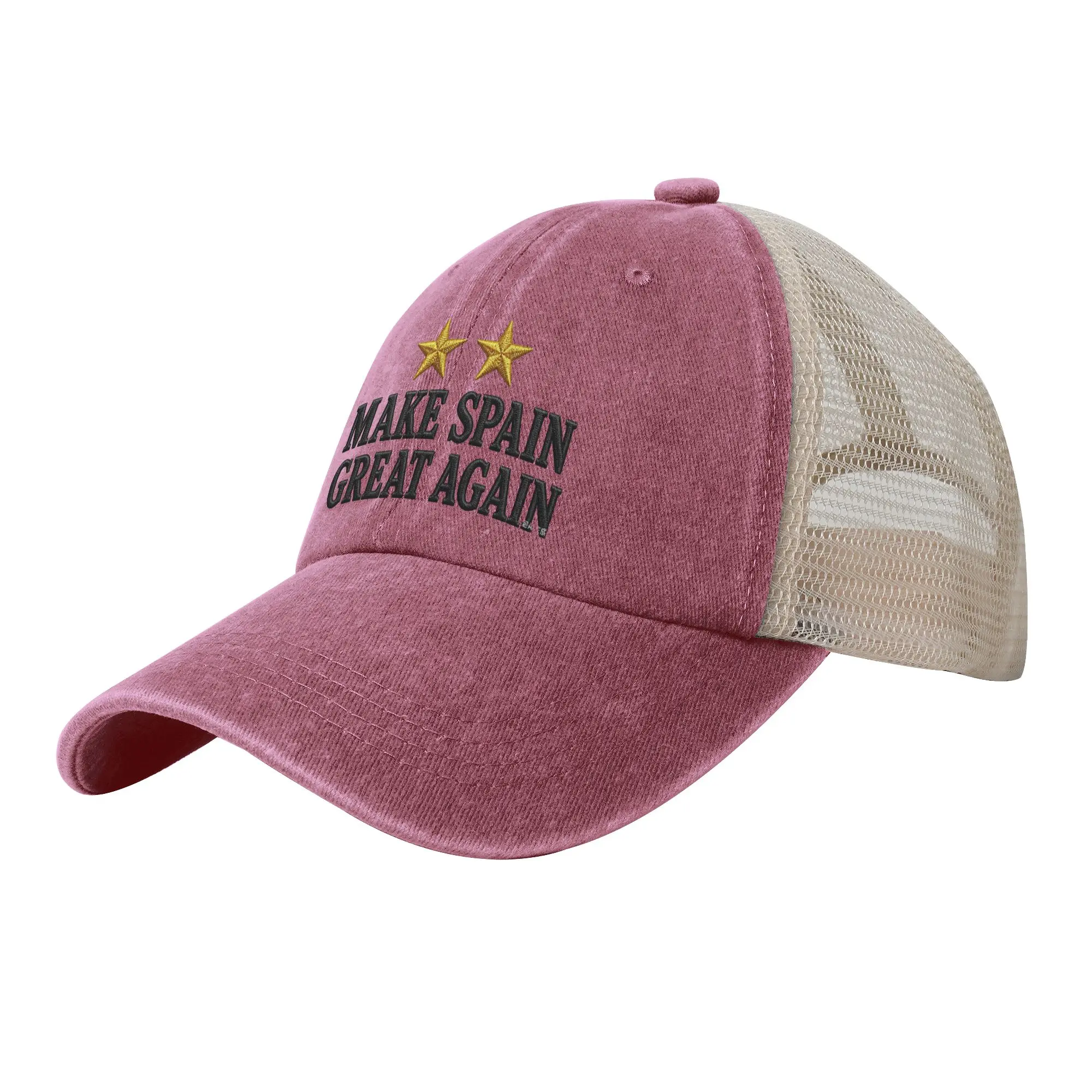 Make Spain Great Again Sun Hats  Stylish Female Male Mesh Hip Hop Hats Wholesale Design Running Hippie Baseball Caps Gift