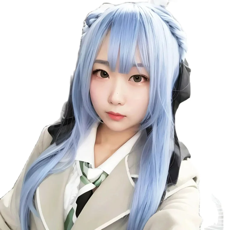 Bang sonho mygo togawa sakiko peruca cosplay luz azul cabelo longo anime cosplay peruca jogo peruca cosplay