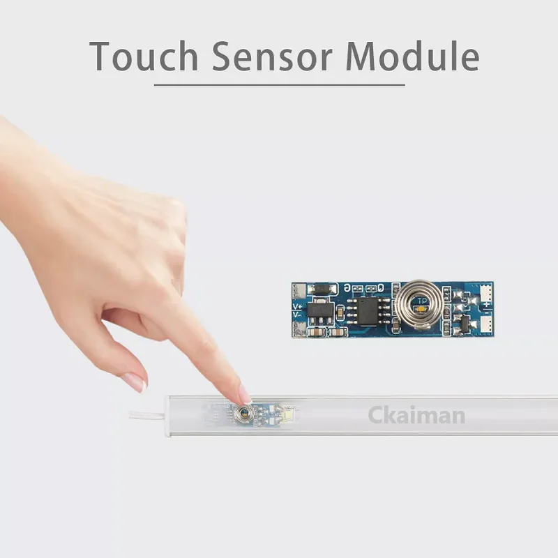 12V 24V 4A Mini Inteligente LED Dimmer Controlador Sensor de Toque Interruptor Módulo para Tira de Alumínio e LED Strip Touch Switch