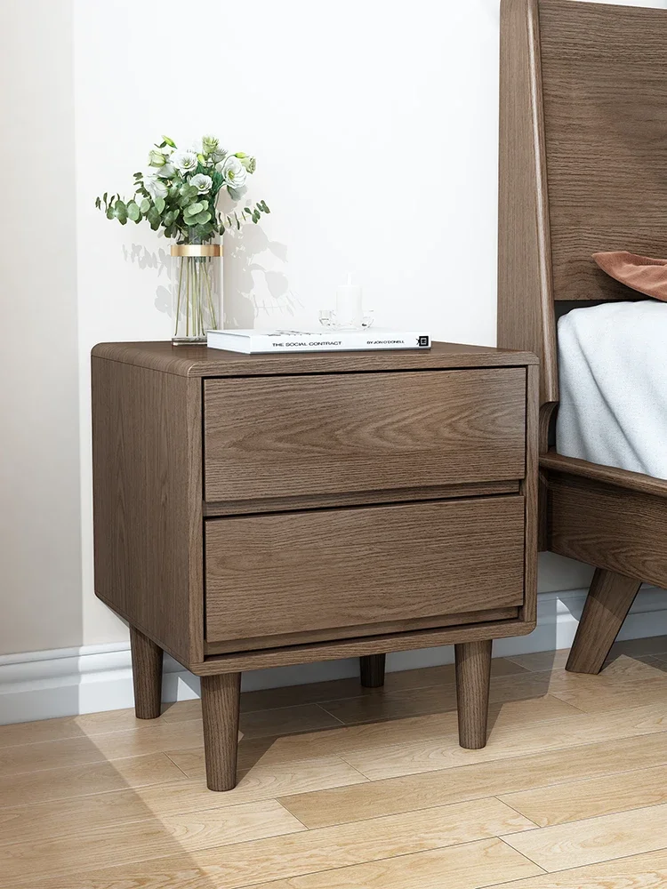 

Solid wood bedside table, bedroom bedside table, simple modern and simple storage cabinet, Nordic style wooden small wooden cabi