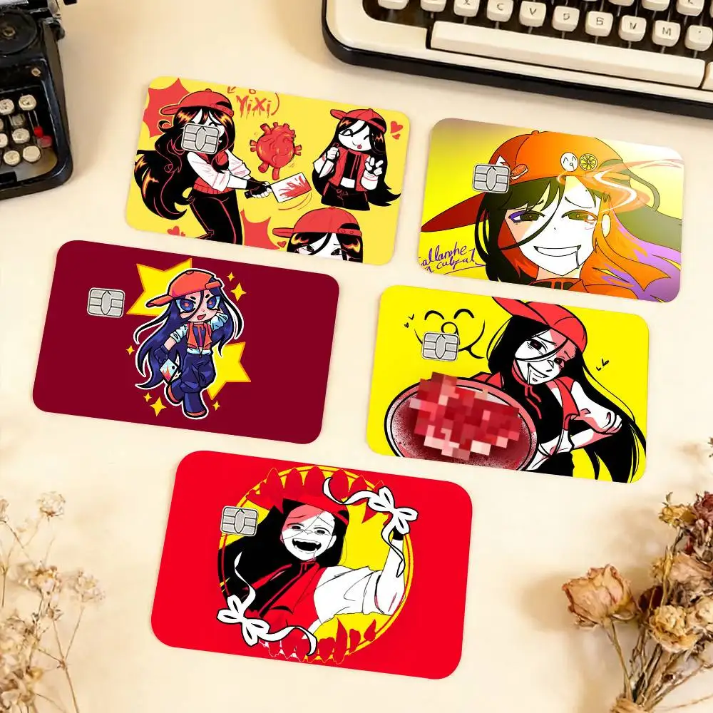 Butcher Vanity Keychain Yi xi Waterproof Film Skin Cover Credit Card Stickers Debit Front Bank Bus Pass