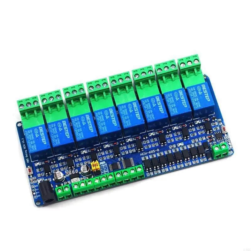 Modbus RTU 8 Channel 12V Relays Module Featuring RS485 Input Output D5QC