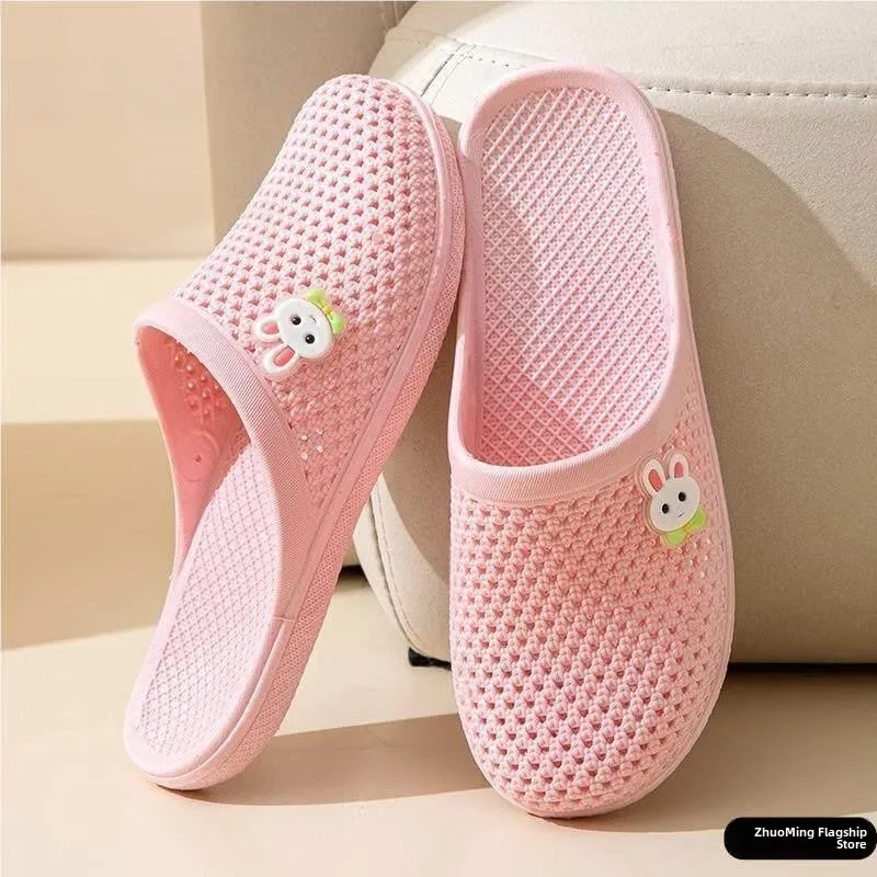 

Anti-Slip Elderly Women's Slippers Indoor Outdoor Wearable Bathroom Slippers Summer Season EVA Material Comfortable Slippers