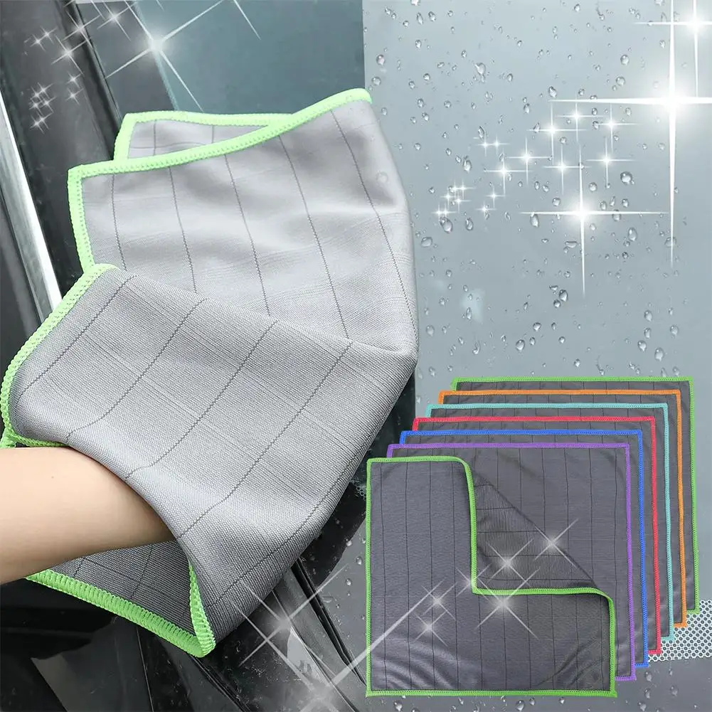 Lint Free Carbon Fiber Cleaning Cloth Glass Window Polishing Streak Free Miracle Easy Clean Rag Reusable for Kitchen Dish