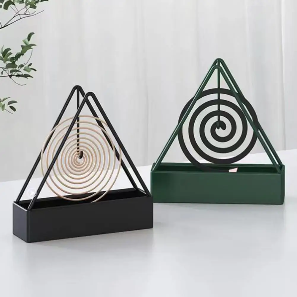 Iron Mosquito Coil Holder Safe Mosquito Coil Stand Inflammable Prevention Stand for Home Modern Garden Repellent Incense Rack