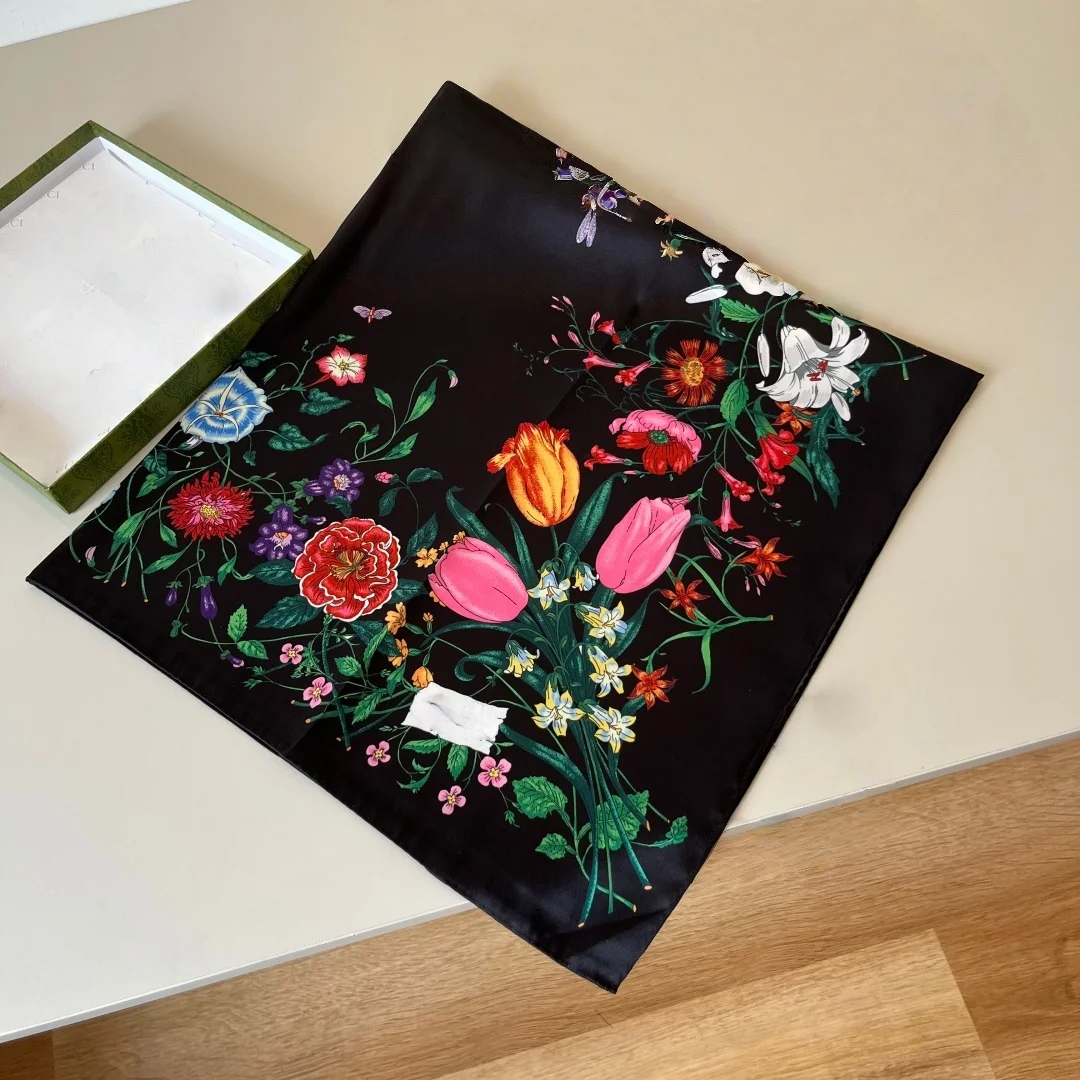 

Spring/Summer Women's Scarves Elegant Floral Pattern Scarves Versatile Shawls and Scarves Fashion Accessories Holiday Gifts