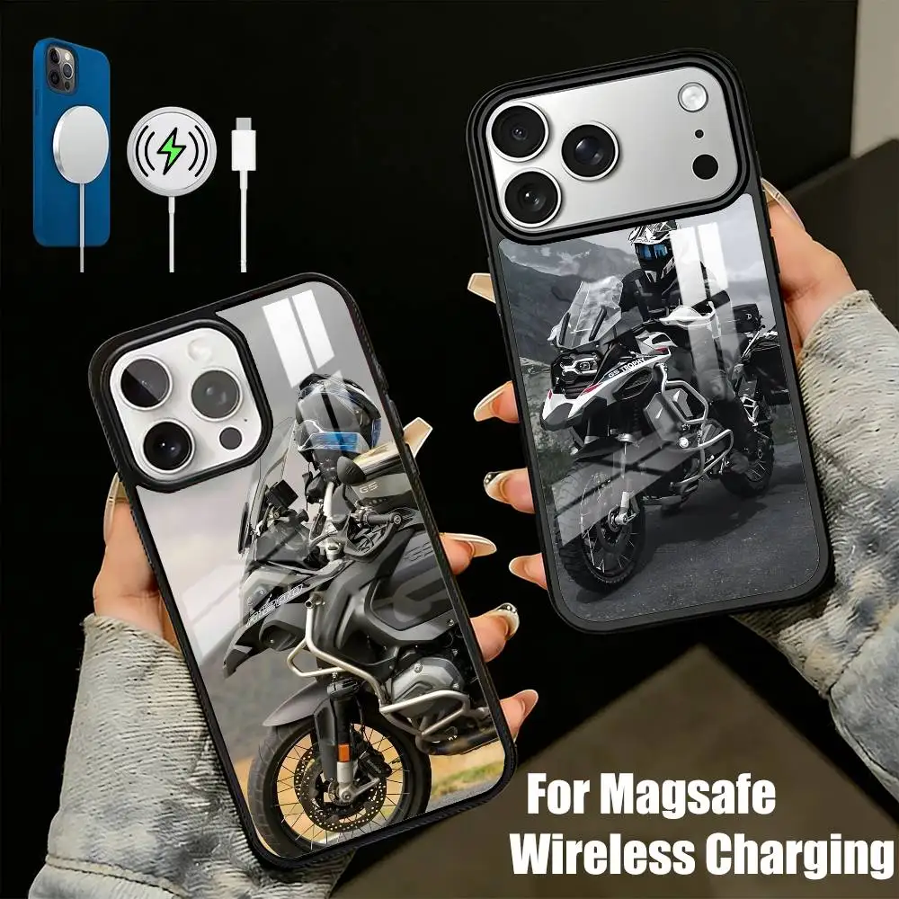 

Чехол для телефона Off-road R1200-GS Moto ADV для iPhone 17, 16, 15, 14, 13 Plus, Pro Max, магнитный, для беспроводной зарядки Magsafe