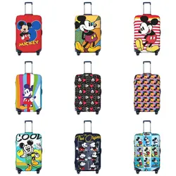 Cute Mickey Mouse Red Suitcase Cover Animal Print Useful Travel Protector Luggage Accesories Vacation