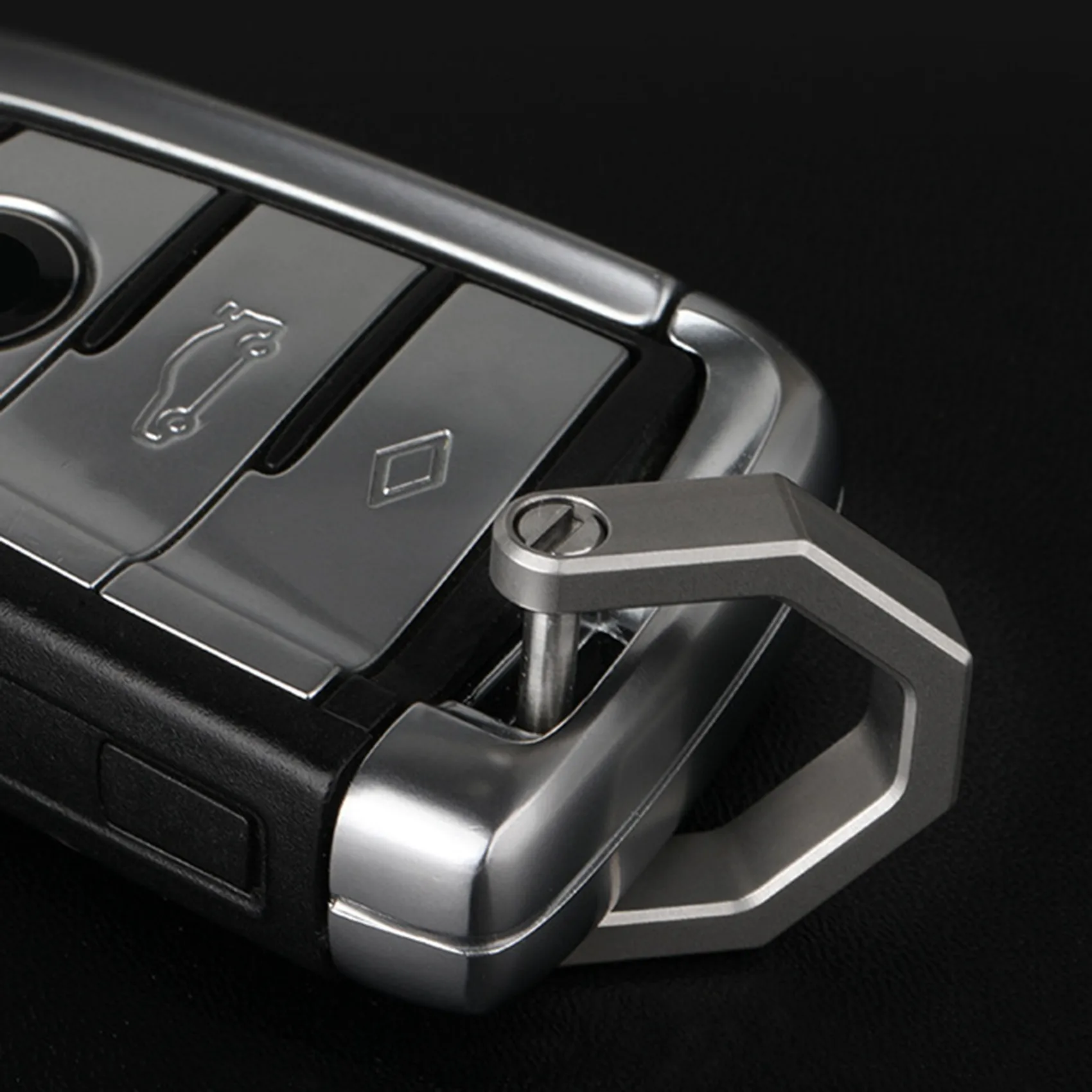 Multifuncional Mini Full Titanium Buckle chaveiro, D-Type ferradura, ao ar livre carro ferradura, ferramenta EDC