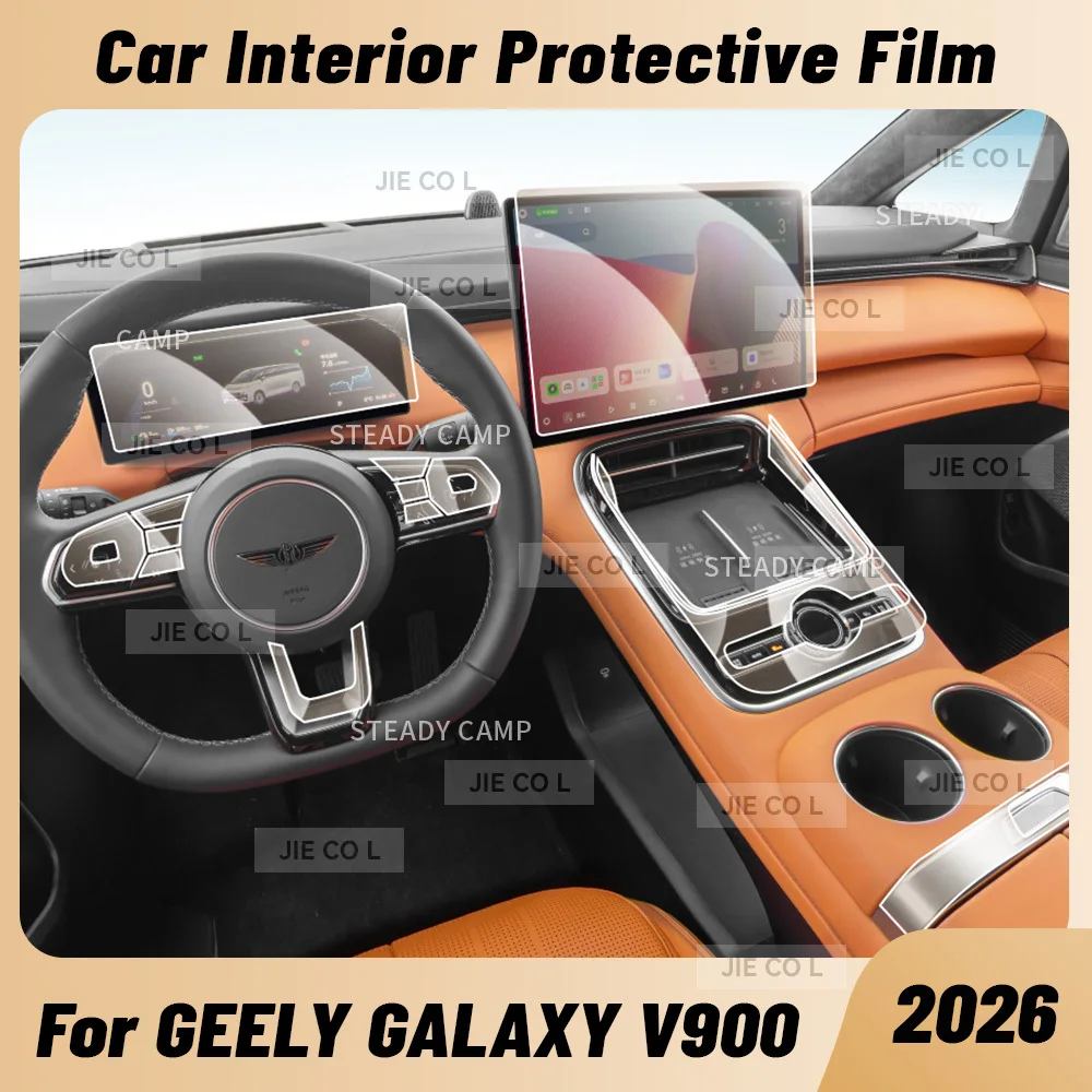 Anti-scratch Car Interior Center Console Media Dashboard Navigation TPU Protector Film For GEELY Galaxy V900 2026