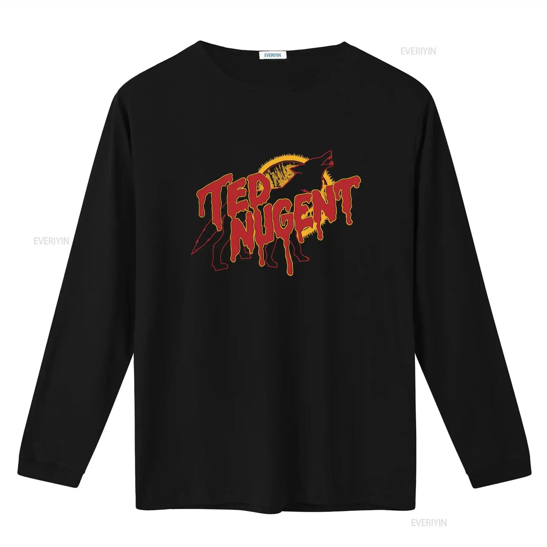Retro Ted Nugent Whiplash Bash 2000 Black T Shirt Rock Band Design vintage Washed designer clothes homme Top For Everyday Wear