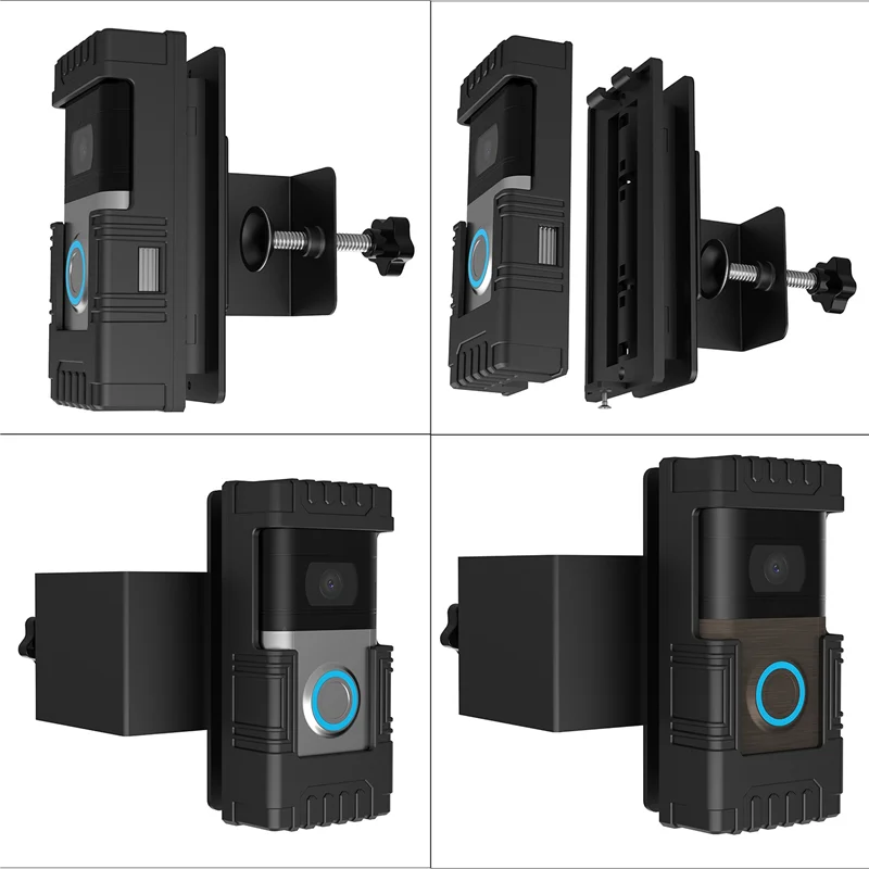 Электронный противоугонный видеодверной звонок, дверное крепление, монтажный держатель для дверного звонка для кольцевого видеодомофона 1/2/3/3 Plus/4/2020/2023