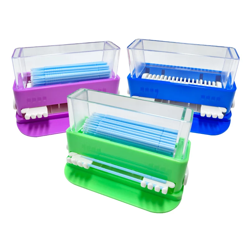 Dental Micro Applikator Dispenser Halter Einweg Pinsel Tipps Container Fall Baumwolle Stick Lagerung Box Zahnarzt Organizer Werkzeuge – Detail 8
