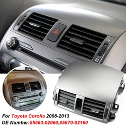 Ar condicionado ventilação painel de saída, carro AC grade tampa para Toyota Corolla, Altis E15, 2007, 2008, 2009, 2010, 2011, 2012, 2013