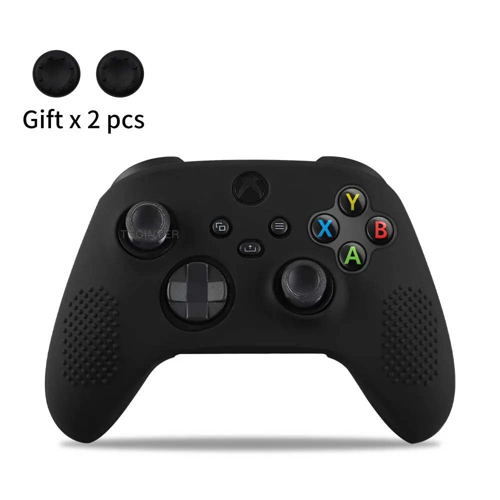 Silikon Schutzhülle Haut Für Xbox Serie X/S Controller Gamepad Zubehör Thumbstick Griffe Caps Joystick Abdeckung Shell