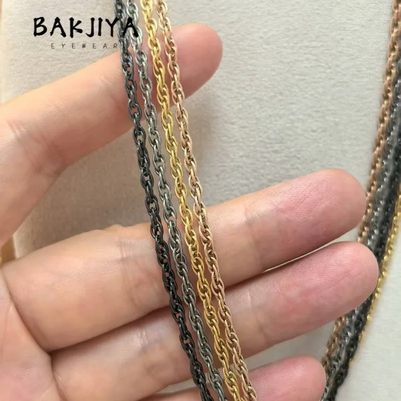 

TA1 Top Pure Titanium Rope Chain Necklace 2.5mm Women Fashion Twisted Chain, Non Allergic Rust Titanium Men Necklace for Pendant