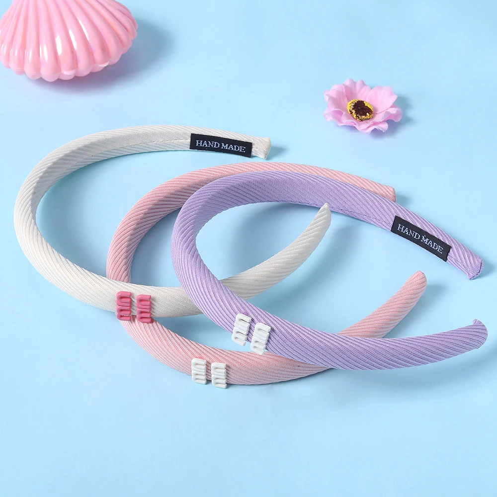 New Dopamine Girl Letter Headband Sweet And Versatile Hairband Candy Sponge Check Headwear Fashion Hair Accessories Women