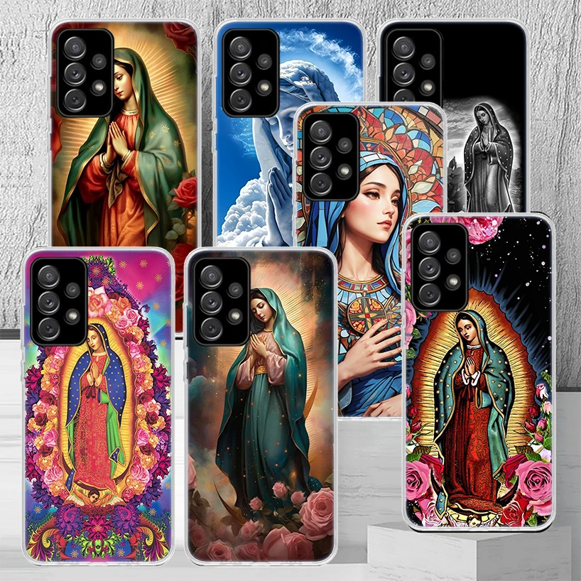 Virgin De Guadalupe Virgen Mary Phone Case for Samsung Galaxy A15 A14 A13 A12 A55 A54 A53 A52 A35 A34 A33 A32 A25 A24 A23 A22 A0