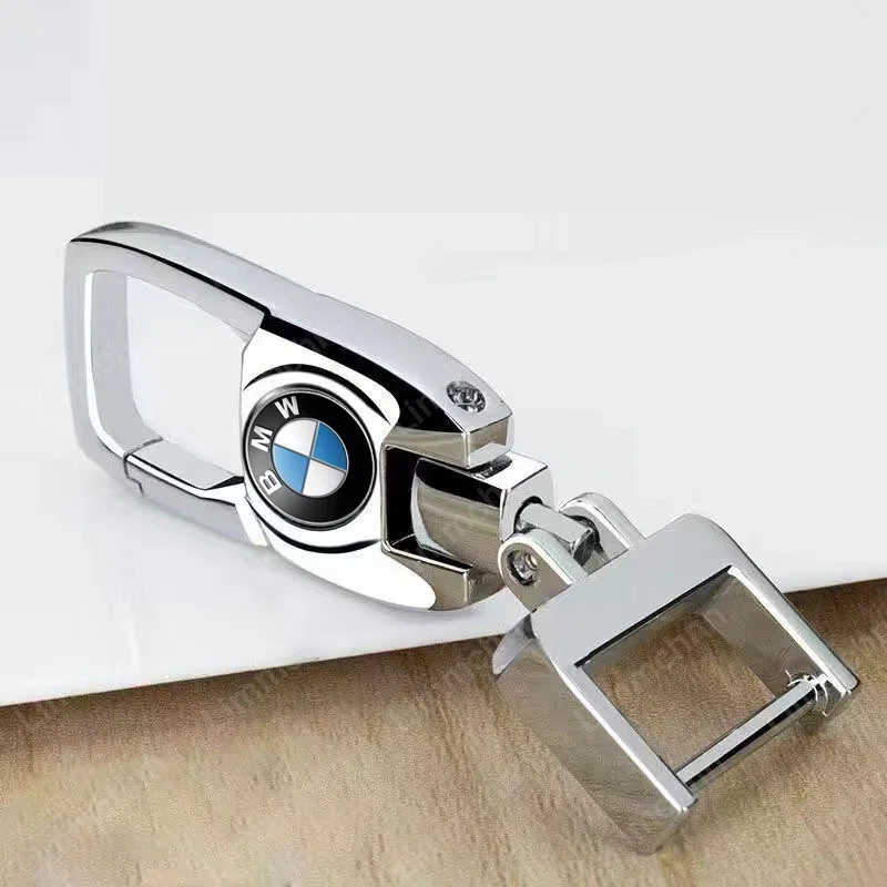 Para bmw m e46 e90 e60 f10 f30 e39 e36 f20 e87 f20 f40 e88 x1 x3 x5 x7 x6 metal carro emblema chaveiro anéis auto chaveiro estilo