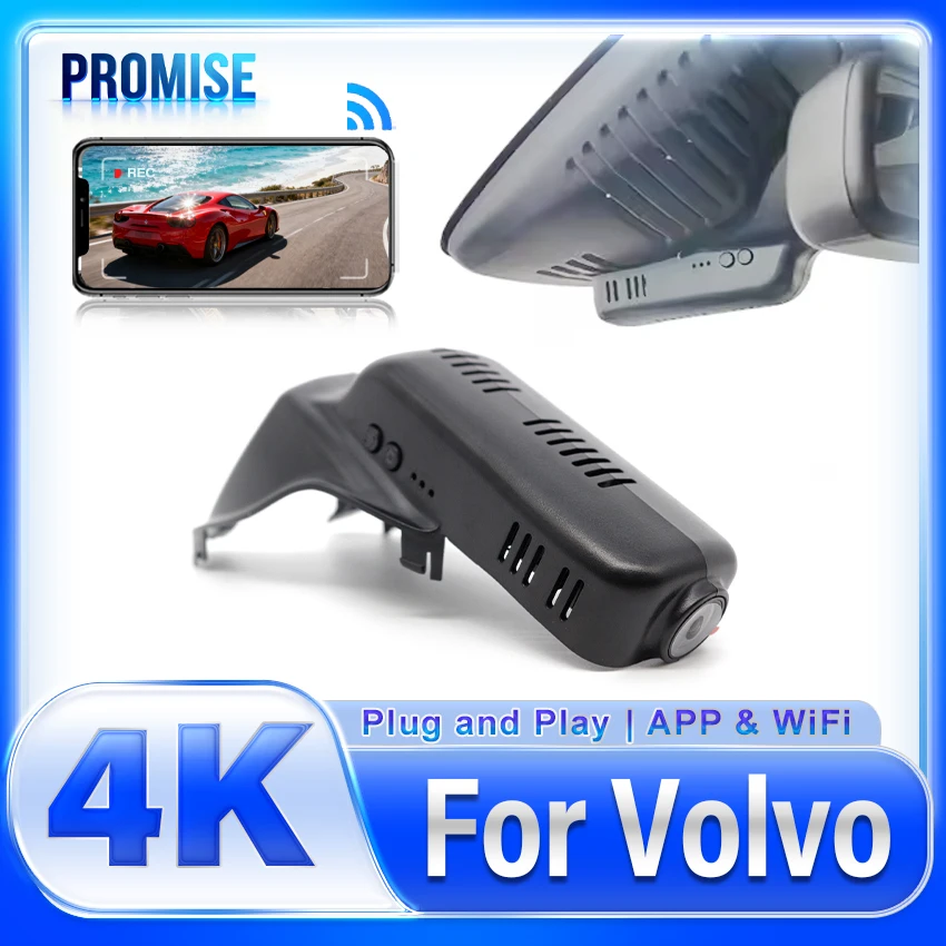 

Специальный автомобильный видеорегистратор Wi-Fi 4K, видеорегистратор, оригинальный видеорегистратор для Volvo XC60, высокая конфигурация 2012-2017, видеорегистратор UHD 2160P