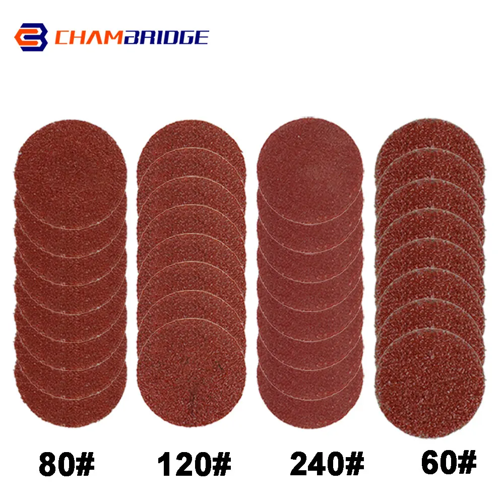 

1 inch 25mm Roll Lock R-Type Quick Change Discs Granular Sandpaper Metallic Wood Polishing Accessories Grinding Disc 20Pcs