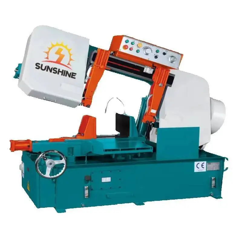 Gb4270 Fully Horizontal CNC Band Saw Hine High Precision Metal Rebar Cutter Hydraulic Tension Method Automatic Feed