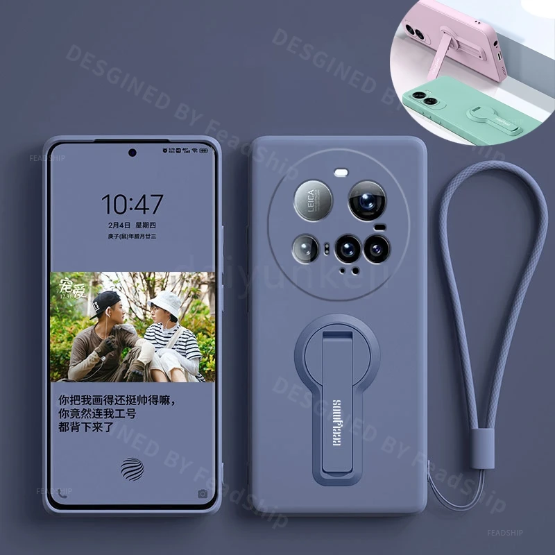 液体シリコーンケース Xiaomi 15 ウルトラプロソフトカバー耐衝撃 Xiaomi15 超高級電話ケースとホルダースクリーンフィルム