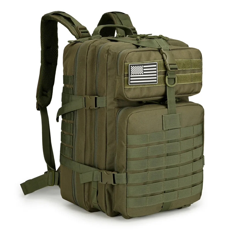 Unisex Adjustable Hiking Backpack with Shoulder Straps Zipper Closure Travel Sports Camping Mountaineering Cycling Outdoor Folda view 3