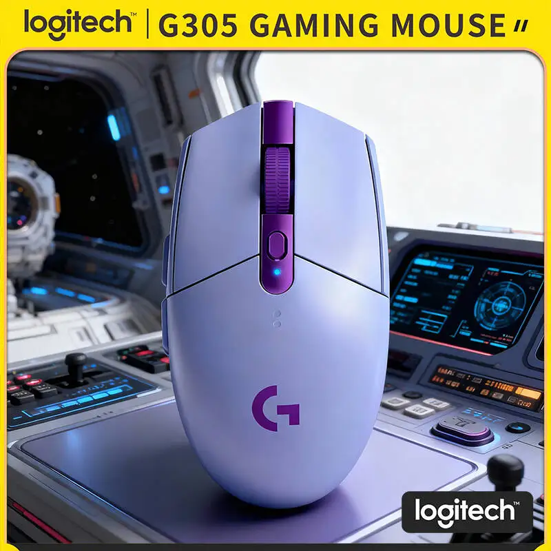 

Беспроводная мышь Logitech G305 LIGHTSPEED, сенсор HERO 12000 DPI, 6 кнопок, 250 часов автономной работы, 99 г, для соревновательных игр на ПК и Mac