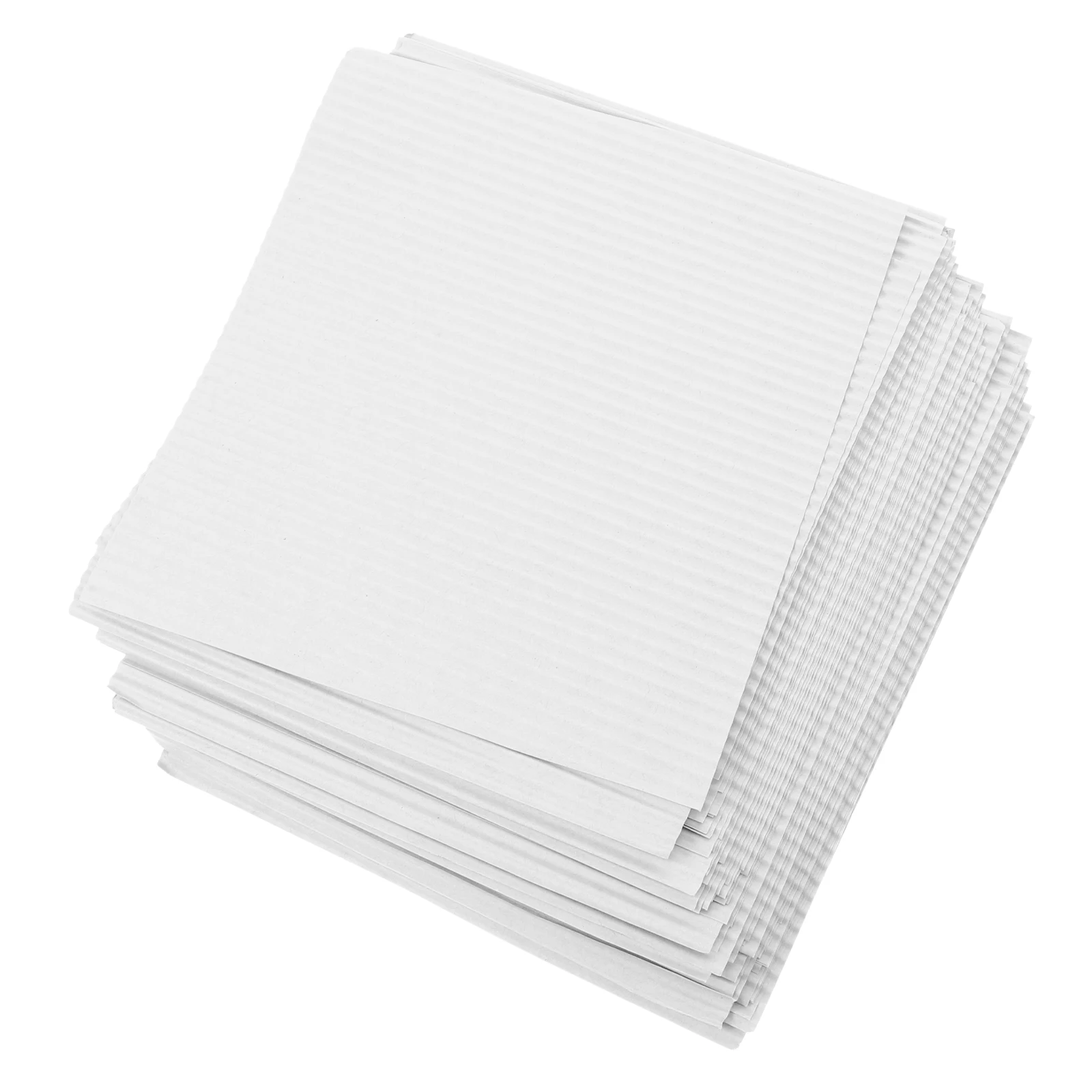 

100pcs Pizza Paper Pad White Corrugated Grease Proof Food Safety Single Use Baking Grilling Kitchen Bar Supplies