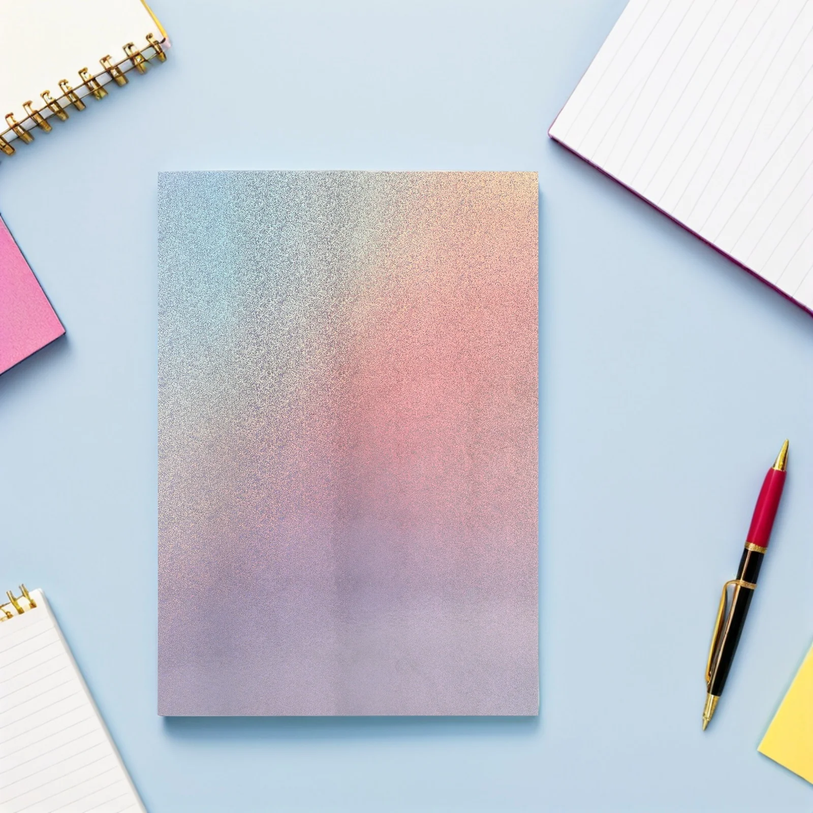 

50Pcs Iridescent Reflective Card Stock Shiny Glitter Paper for Creative Scrapbook Invitation Printing Craft Projects Decorative