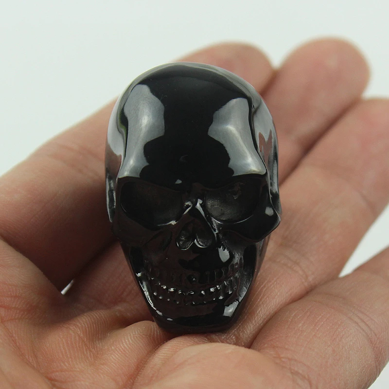 

Gothic Huge Skull Black Ring For Men Stainless Steel Biker Rings