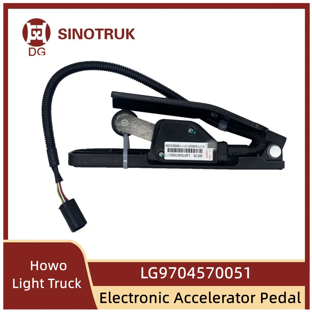 

Electronic Accelerator Pedal Assembly LG9704570051 for SINOTRUK Howo Light Truck Electronic Accelerator Acceleration Sensor