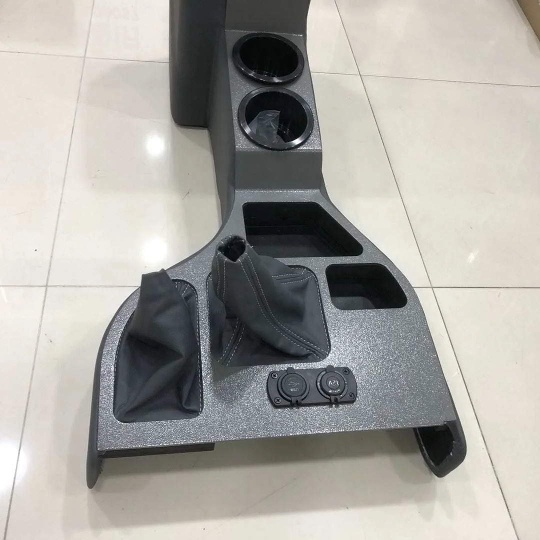 Full Length Cup Holder for Land Cruiser Lc70 Series Double Cab FJ79 LC76 Car Center Console Storage Box with USB