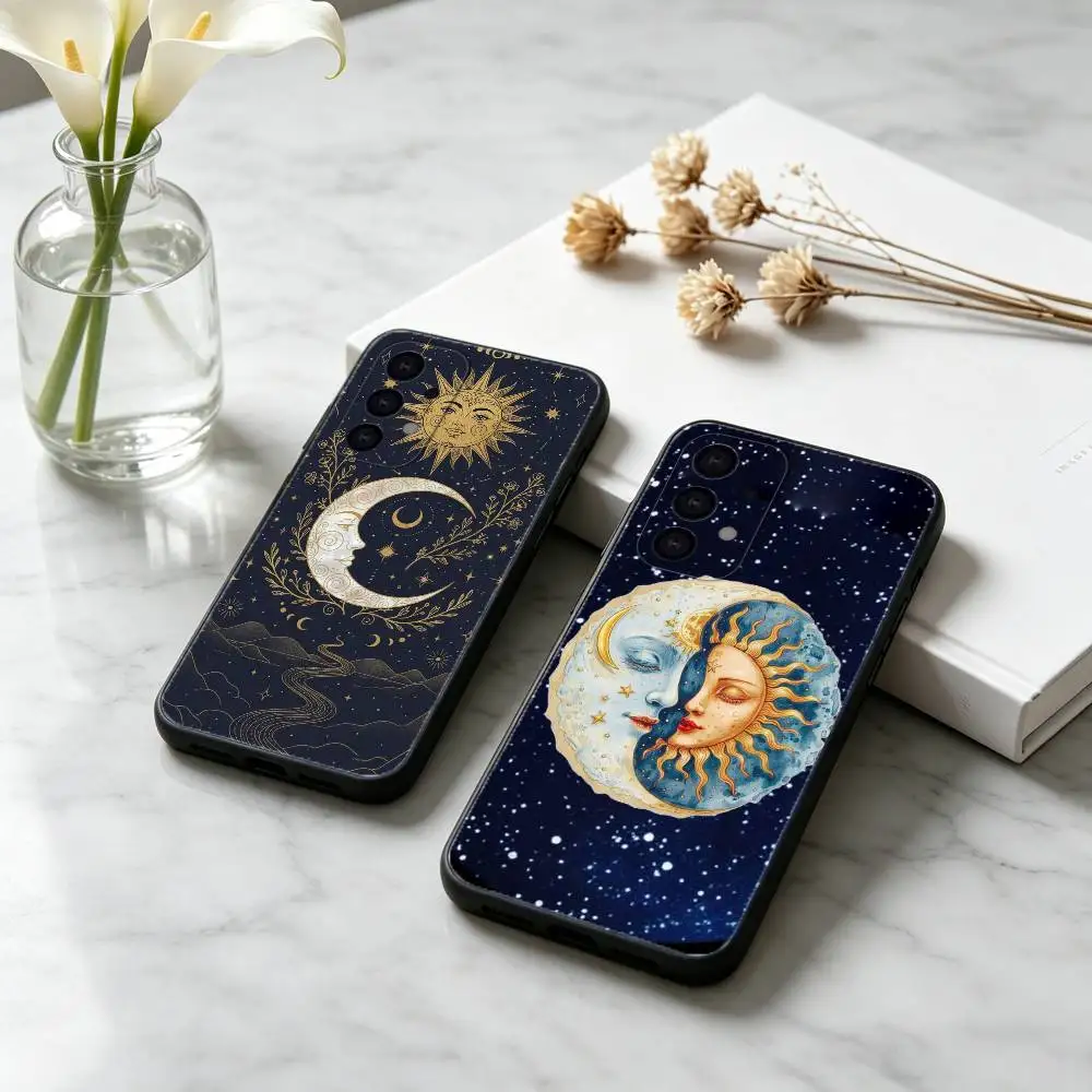 

NEW Witch S-Sun M-Moon Tarot Phone Case For Samsung S25,24,23,22,30,21,10,9,Ultra,Plus,Lite Soft Black Case