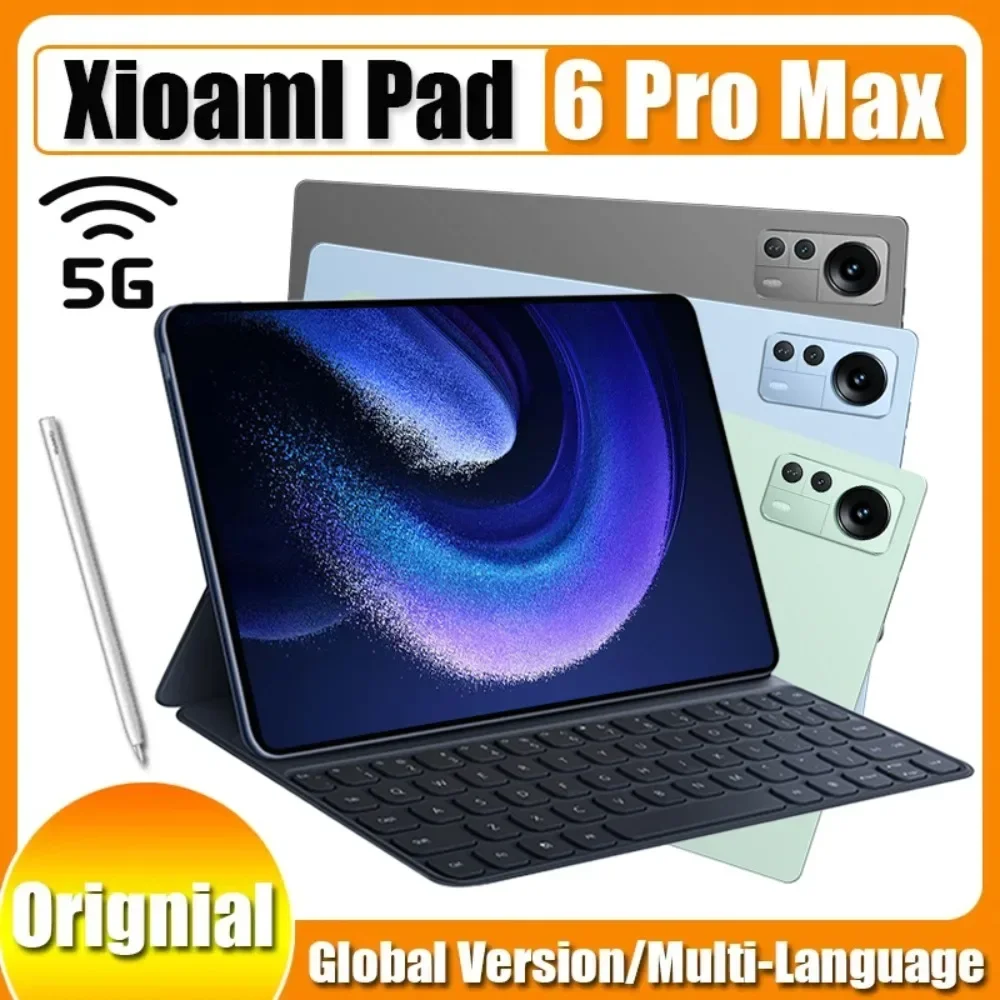 

Xioami Tablet 2024 New Global Edition HD 2.5K Screen Android 12.0 Tablet Pad 6S Pro RAM 16GB ROM 512GB Snpdagn 870 5GWIFI PAD