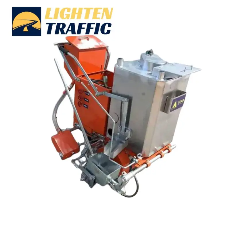 نظام الذوبان والعلامات المتكامل لحركة المرور الخفيفة، أداة وضع علامات على الطرق، آلة وضع علامات خط الطريق بالحرارة #4