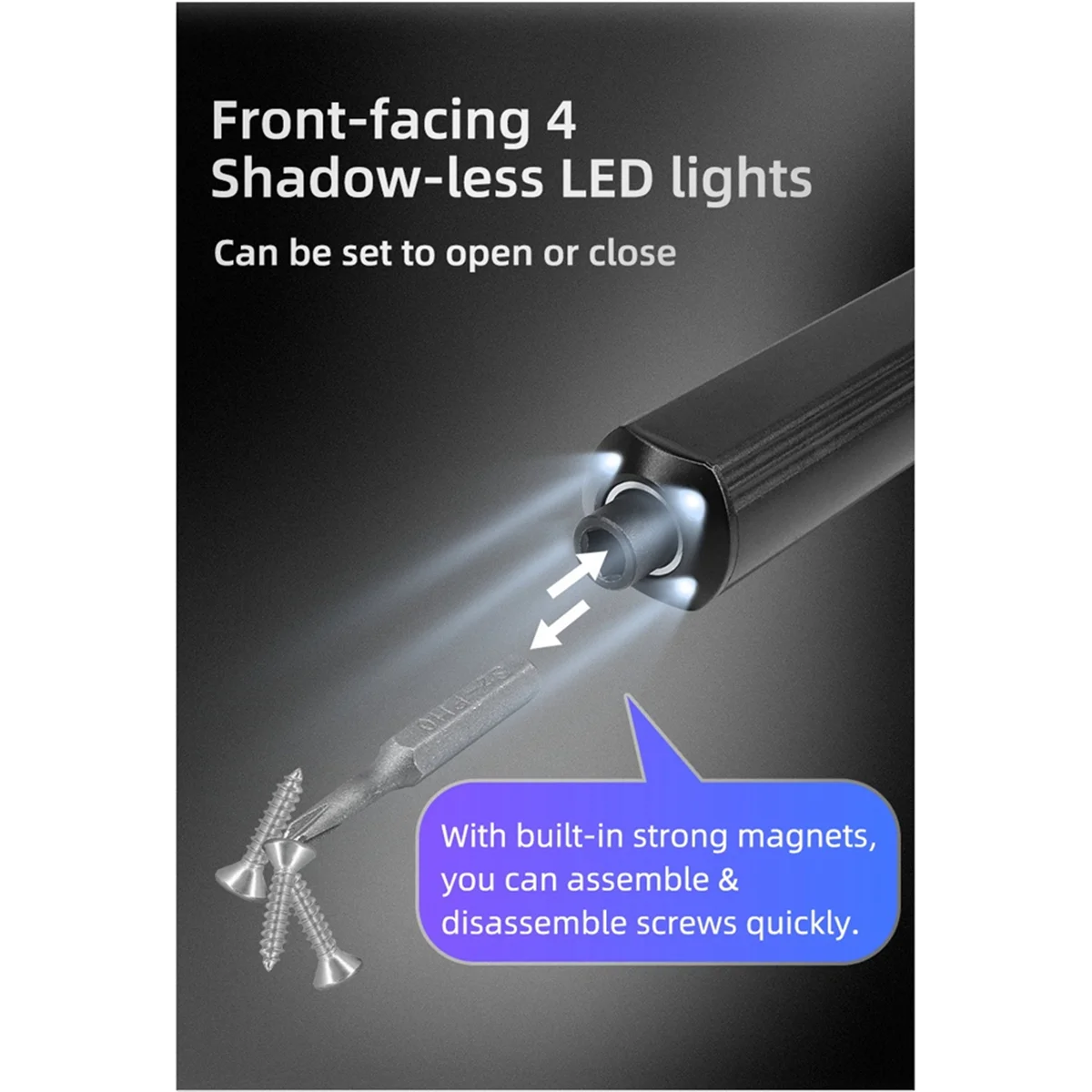 طقم مفك براغي ذكي FSLH ES555 مع أوضاع كهربائية ودليل، يدعم أوضاع العمل الأوتوماتيكية الثابتة لإصلاح طائرة RC بدون طيار، B #4