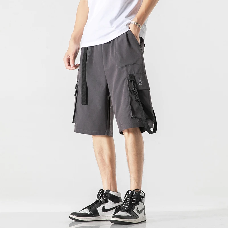 

Американские функциональные повседневные шорты для мужчин, летние, тонкие, прямые, свободные, дышащие, с карманами, для работы