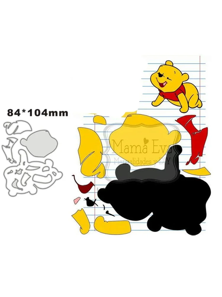 Disney Metal Cutting Dies Stencils Winnie the Pooh for DIY Scrapbooking  Album Stamp Paper Card Embossing 2022 New Die Cut