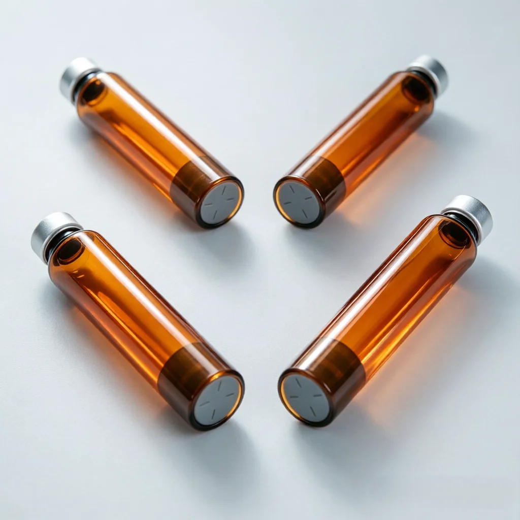 100Pcs 3ml Amber Glass Cartridge, Lightproof Vial for Peptide Pen V1 V2, Sterile Subcutaneous Injection & Daily Care