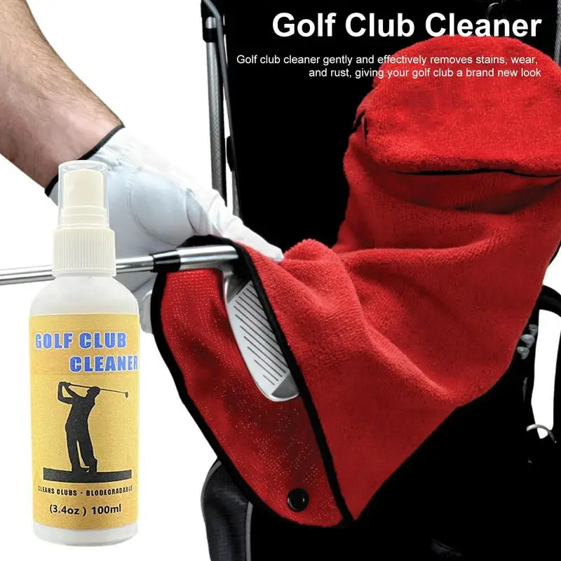 100ml Golf Club Cleaner Mild Solution To Clean And Polish Golf Club Leakproof Golf Club Cleaner Sprayer Portable For Woods Balls