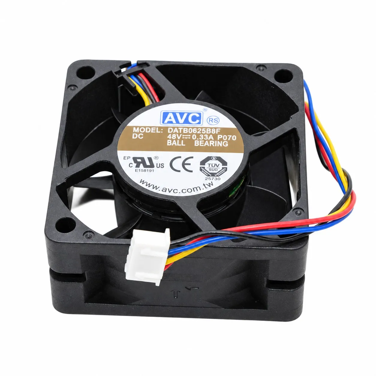 ventoinha-de-refrigeracao-para-servidor-datb0625b8f-60x60x25mm-6025-48v-033a-5000rpm-rolamento-de-esferas-duplo-4-pinos-para-avc
