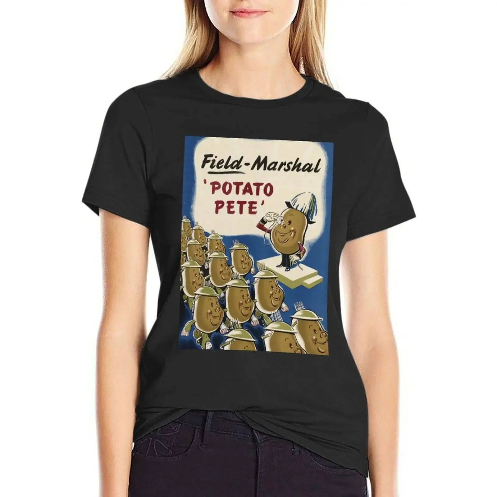 

Field Marshal 'Potato Pete' T-Shirt kawaii clothes sweat funnys womans clothing