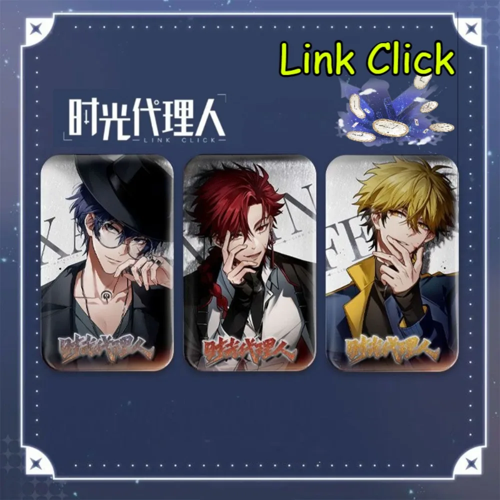 2025 New Link Click Anime Merch Badge Vein Xia Feicheng Hour Rectangular Pendant Backpacks Clothing Accessories Gift for Fan