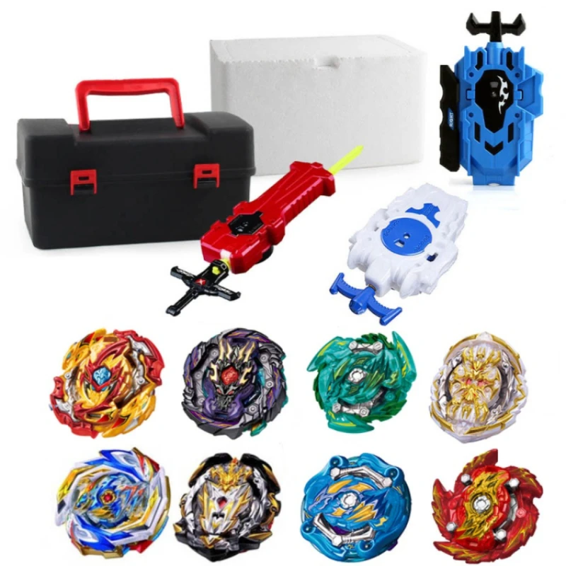 Takara Tomy Beyblade Burst Bey Blade Toy Metal Funsion Bayblade Set Storage Box With Handle Launcher Plastic Box Toys For