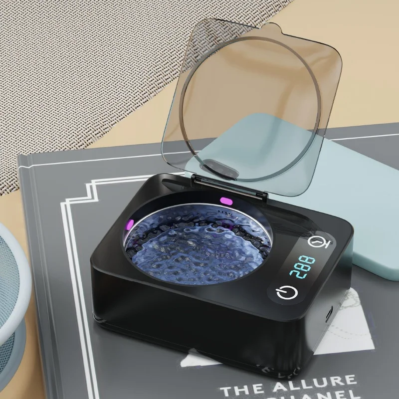 Electric Ultrasonic Jewelry Denture Glasses Cleaner with Digital Timer