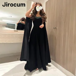 Jirocum personalizzato A Line Abiti da ballo Donna con spalle scoperte Sweetheart Perline Abito da sera per feste Lunghezza pavimento Abito per occasioni formali