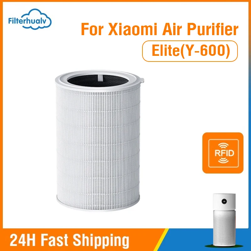 

For Xiaomi Air Purifier Elite Y-600 Filter Activated Carbon Net H13 HEPA Filter 3 in 1Xiaomi Air Purifier Elite Y-600 Filter